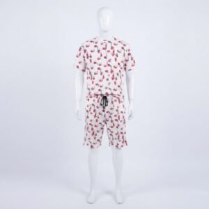 Crimson Abstract Textured Set