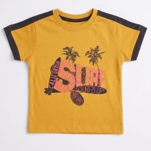 Kids' "California Surf" Graphic Ringer Tee