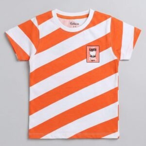 Kids' "Make Earth Cool Again" Striped Tee