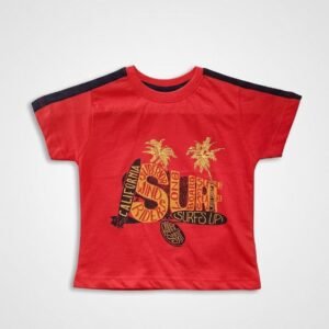 Kids' California Surf Graphic Tee (Red)