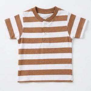 Kids' Classic Striped Henley Tee