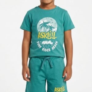 Surf Rider Boys T-Shirt & Shorts Set – Teal