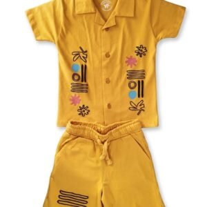 Boys Button-Up Shirt & Shorts Set